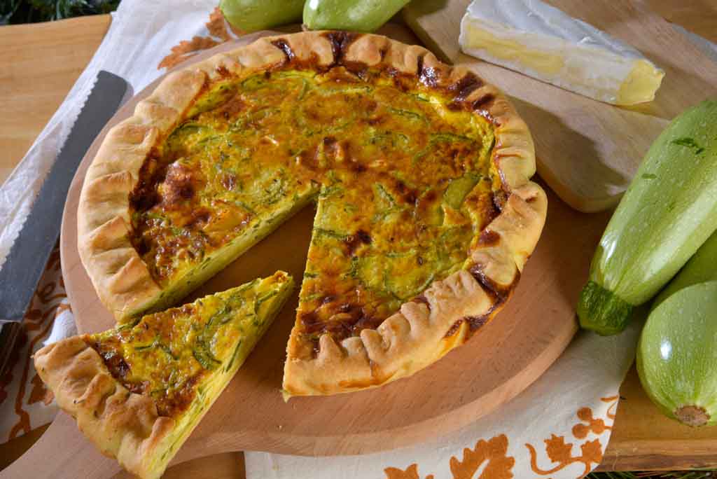 Torta salata con Zucchine Trombetta